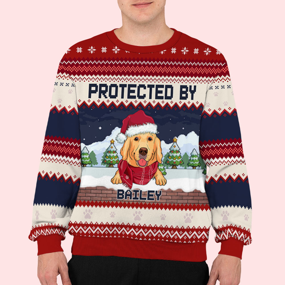 Custom Personalized All-Over Print Sweatshirt - Ideal for Pet Lovers