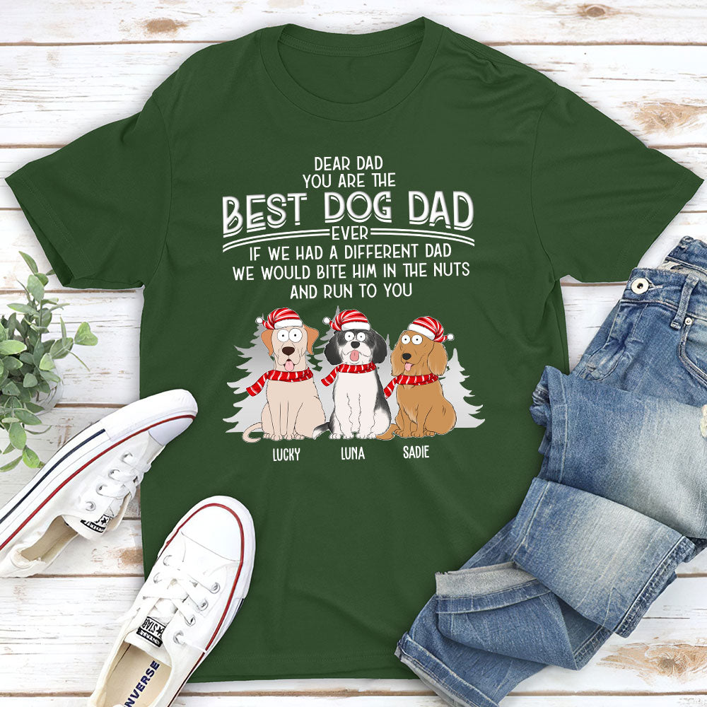 Customizable Unisex 'You're the Best Dog Dad' T-shirt - Ideal Gift for Pet Lovers