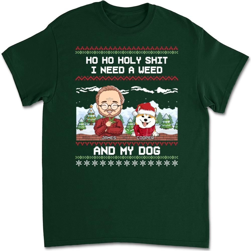 Ho Ho Holy Christmas - Customizable Unisex Pet Lover's T-shirt