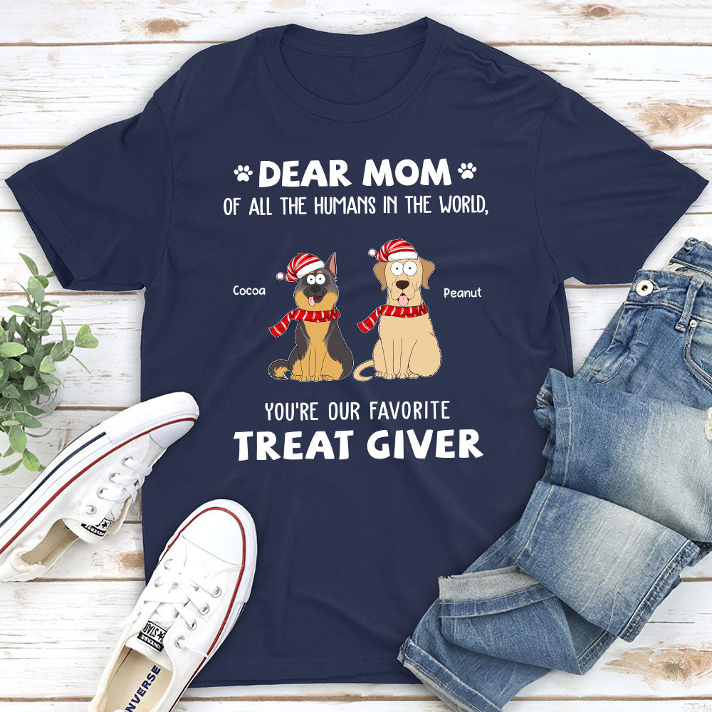 Personalized Unisex Favorite Treat Giver Pet Lover T-shirt