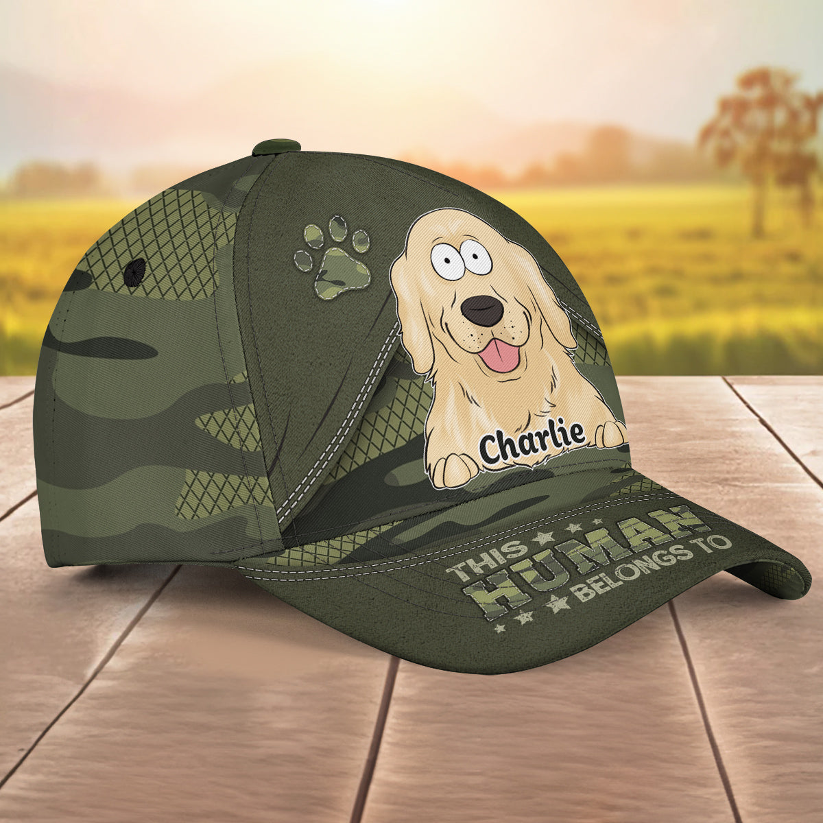 Personalized Custom Dog Human Camo Cap - Ideal for Dog Parents