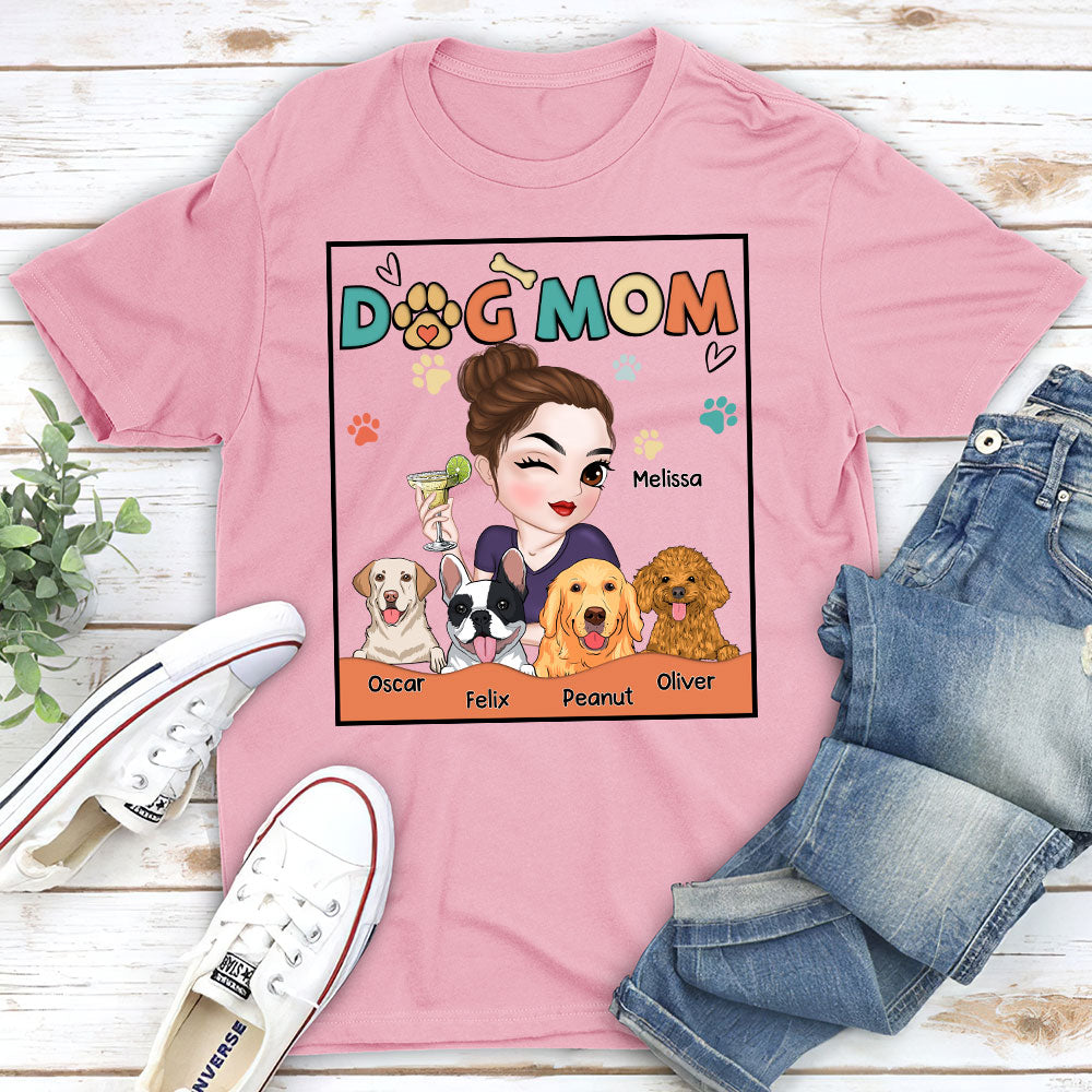 Adorable Dog Mom - Customizable Unisex Personalized T-shirt