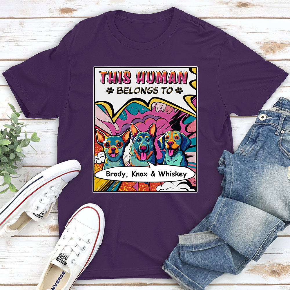 Pop Art Personalized Unisex Custom T-shirt for Pet Lovers
