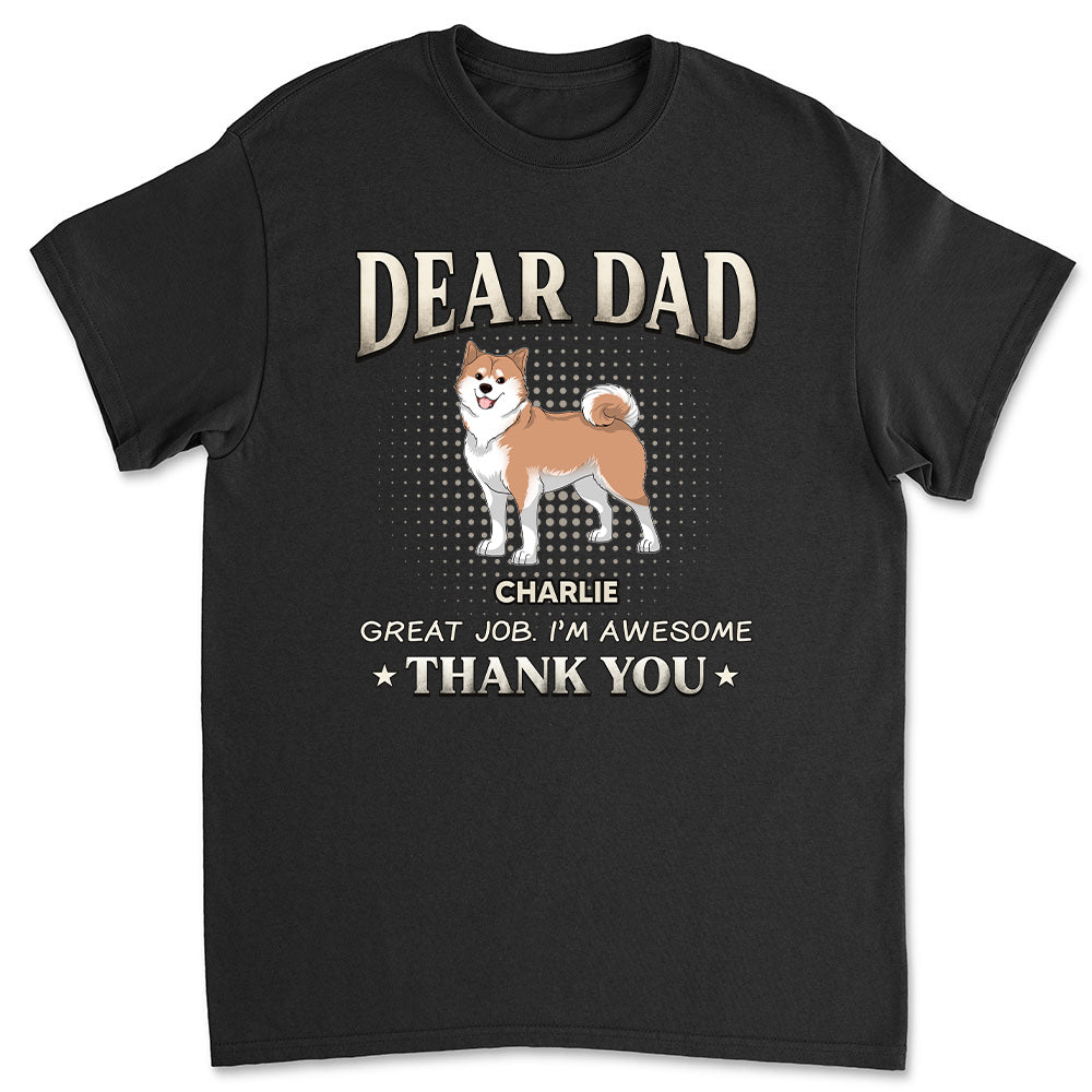 Awesome Dad - Personalized Custom Unisex Pet Lover T-shirt