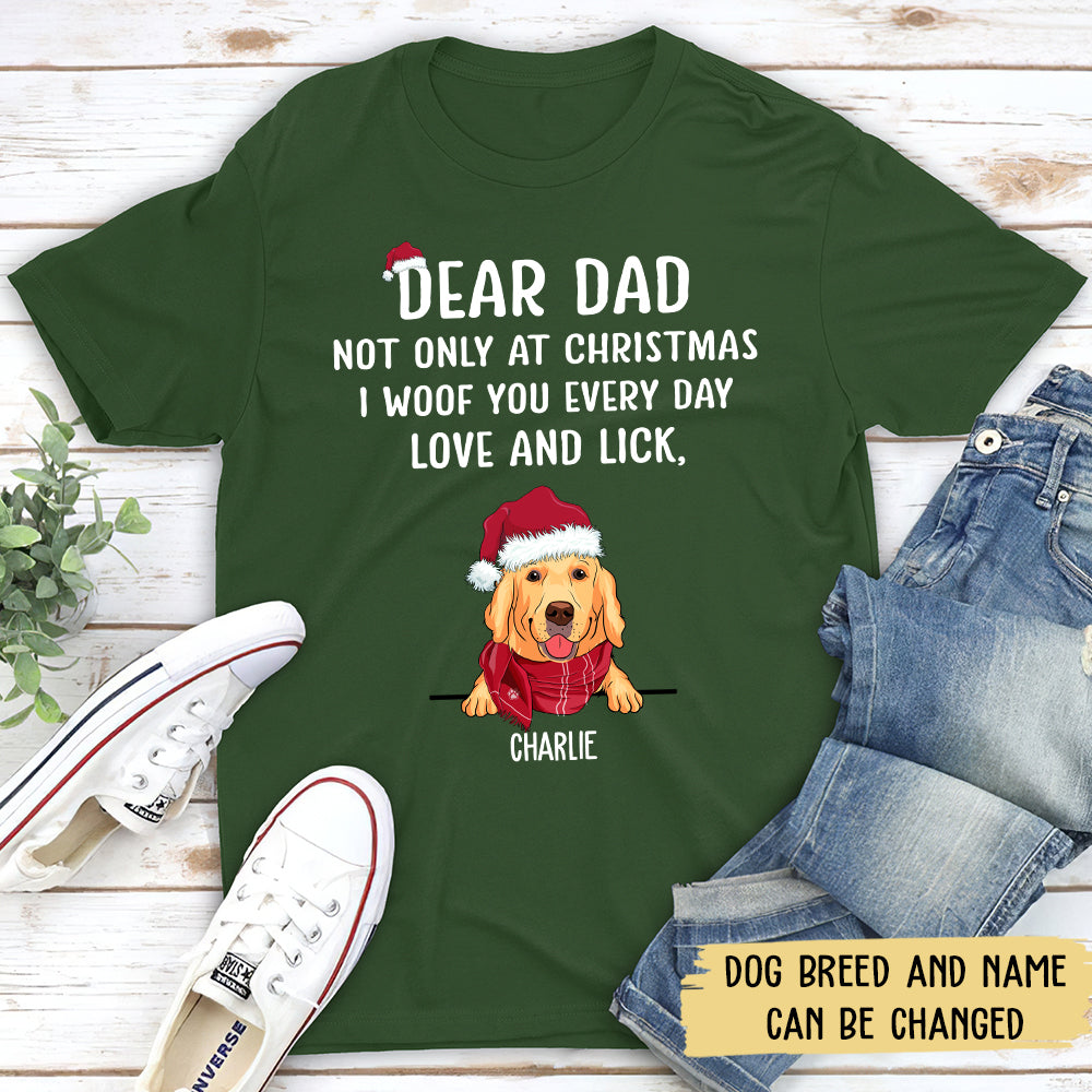 I Woof You Christmas - Customizable Unisex Pet Lover's T-shirt