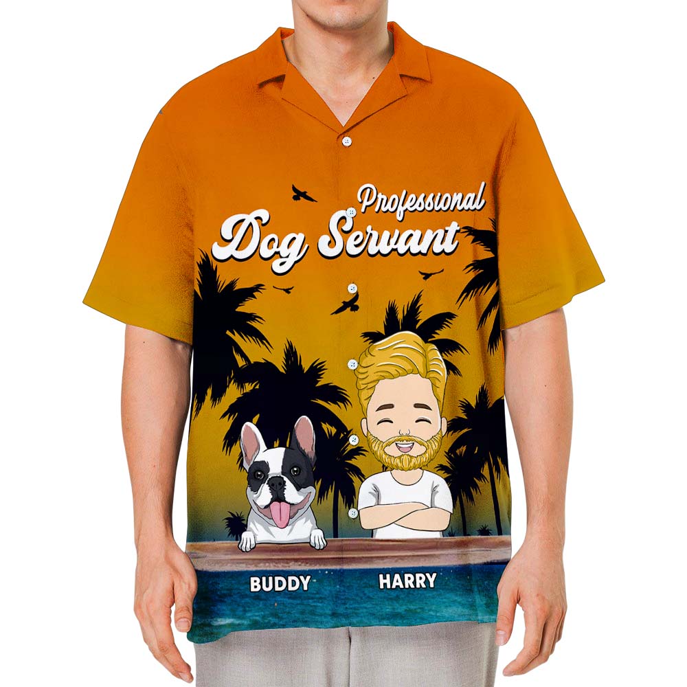 Dog Servant - Exclusive Personalized Custom Hawaiian Shirt for Pet Lovers
