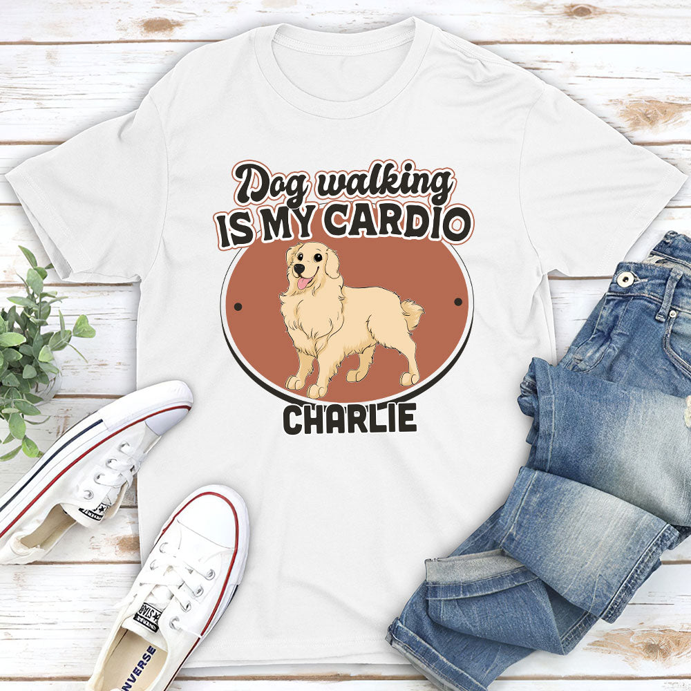 Personalized Custom Unisex Dog Walking T-shirt - Ideal Gift for Pet Lovers