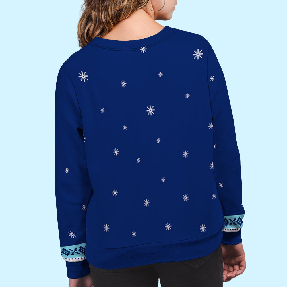 Dear Dad Mom Xoxo - Customizable All-Over Print Sweatshirt for Pet Lovers