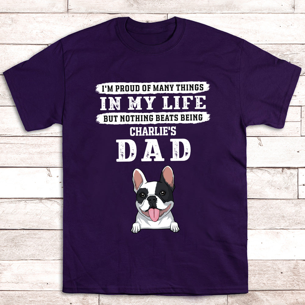 Proud Dad - Customizable Unisex Personalized T-shirt for Pet Lovers