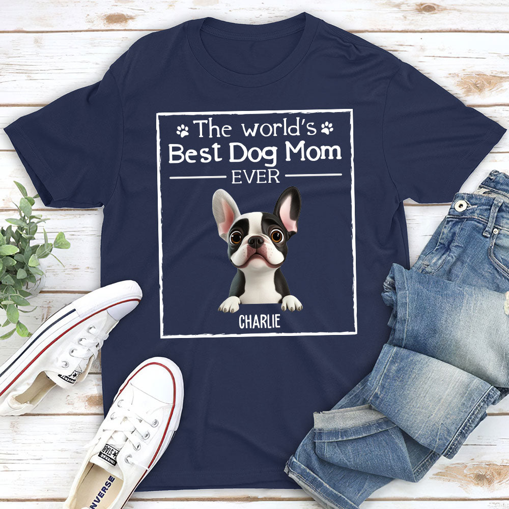 Best Personalized Unisex 'Dog Mom Ever' T-shirt for Pet Lovers