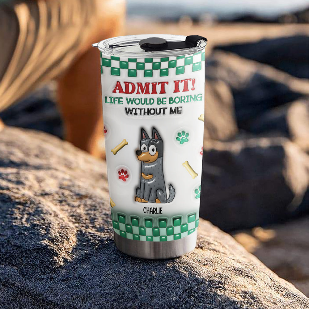 Personalized 3D Inflated Effect Tumbler: Stand Out from the Boring
