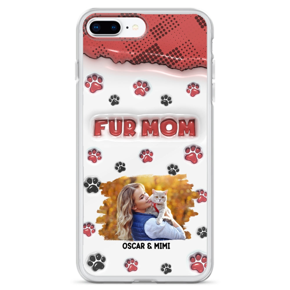 Fur Mom Custom 3D Inflated Effect Personalized Photo Phone Case