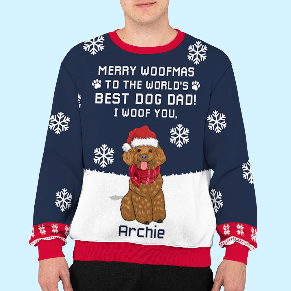 Personalized All-Over-Print Sweatshirt - Ideal Gift for Mom/Dad