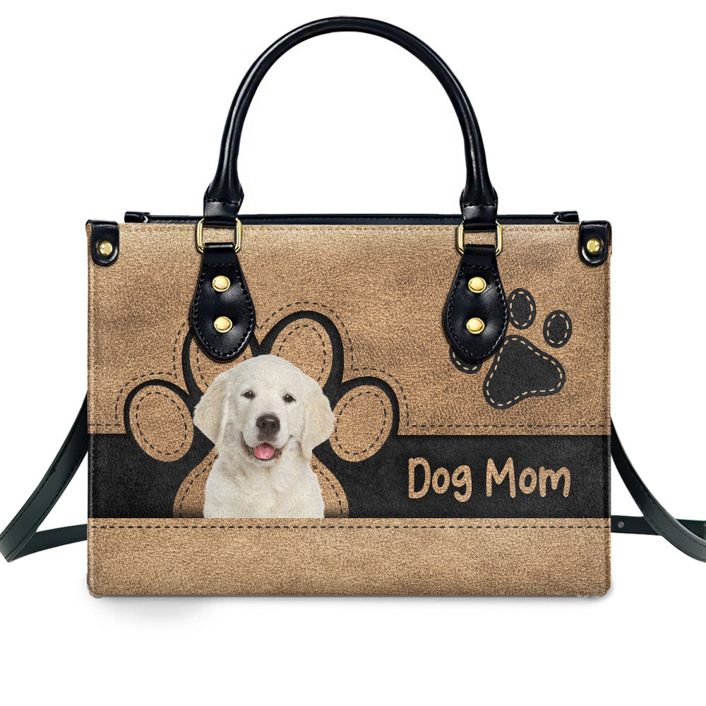 Fur Mom Elegant - Personalized Custom Leather Handbag for Pet Lovers