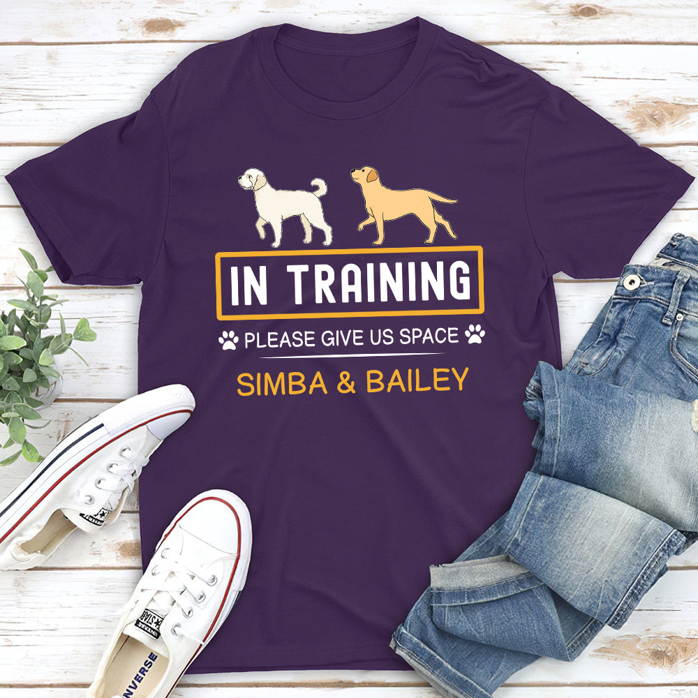 In Training - Customizable Unisex Personalized T-shirt for Pet Lovers