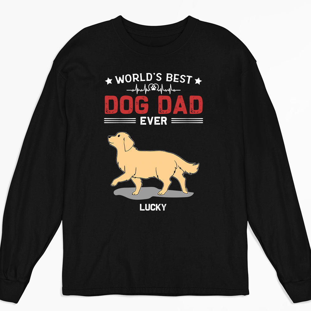 Personalized Custom Long Sleeve T-shirt for World's Best Dads and Moms