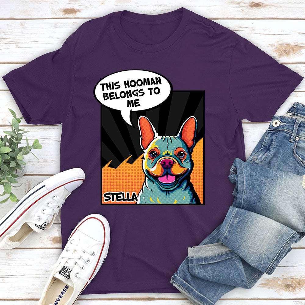 Hooman Belongs - Customizable Unisex Personalized Pet Lover T-shirt
