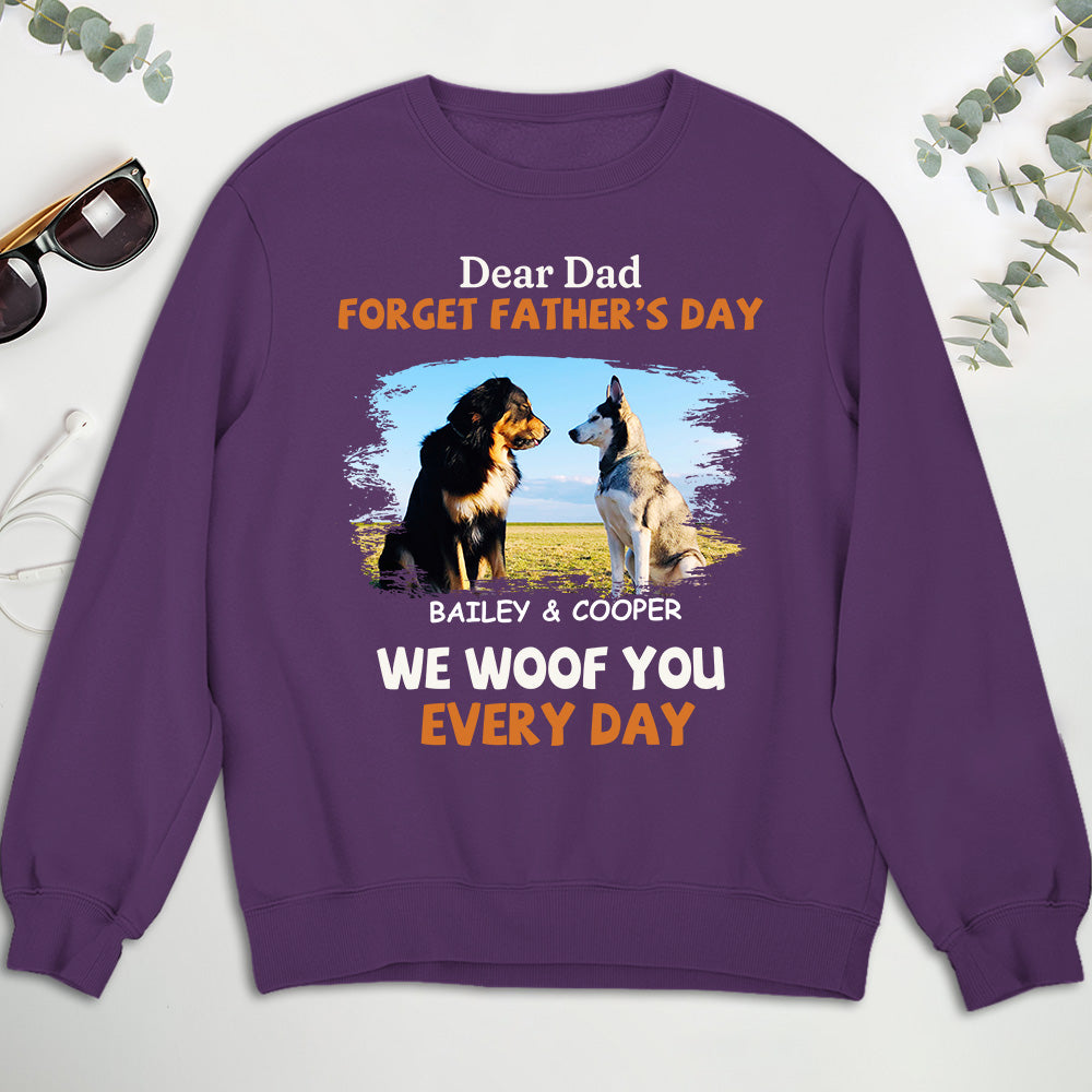 Daily Woofing Lying Dog - Personalized Custom Sweatshirt for Pet Lovers
