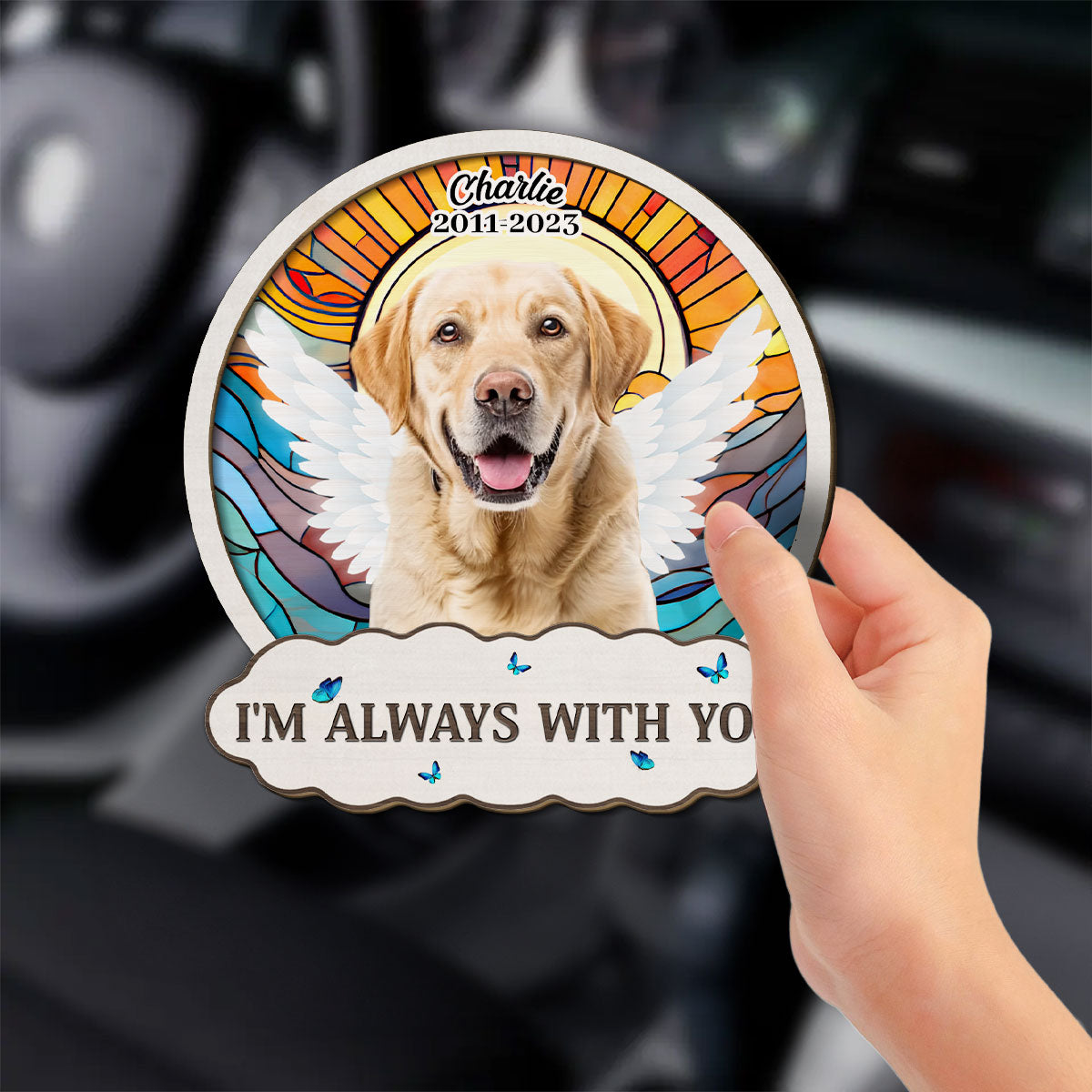 Personalized Always-By-Your-Side Car Visor Clip