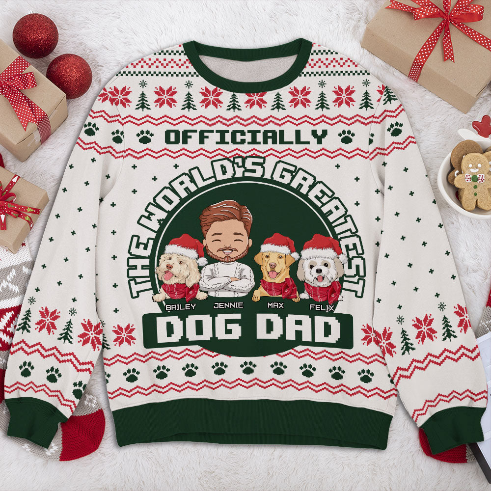 Personalized All-Over-Print Sweatshirt: Ideal Gift for Pet Lovers and Trendy Holiday Wear