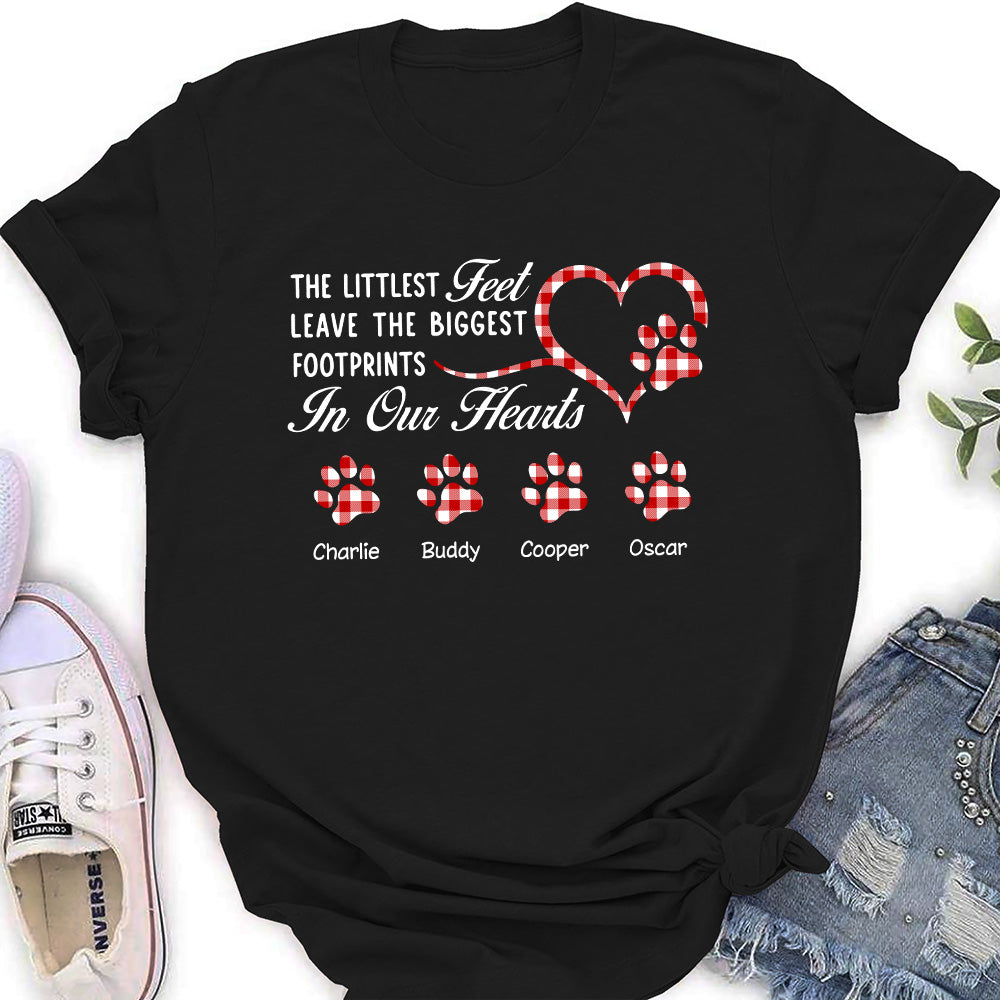 The Biggest Footprints - Customizable Personalized Women's Pet Lover T-shirt