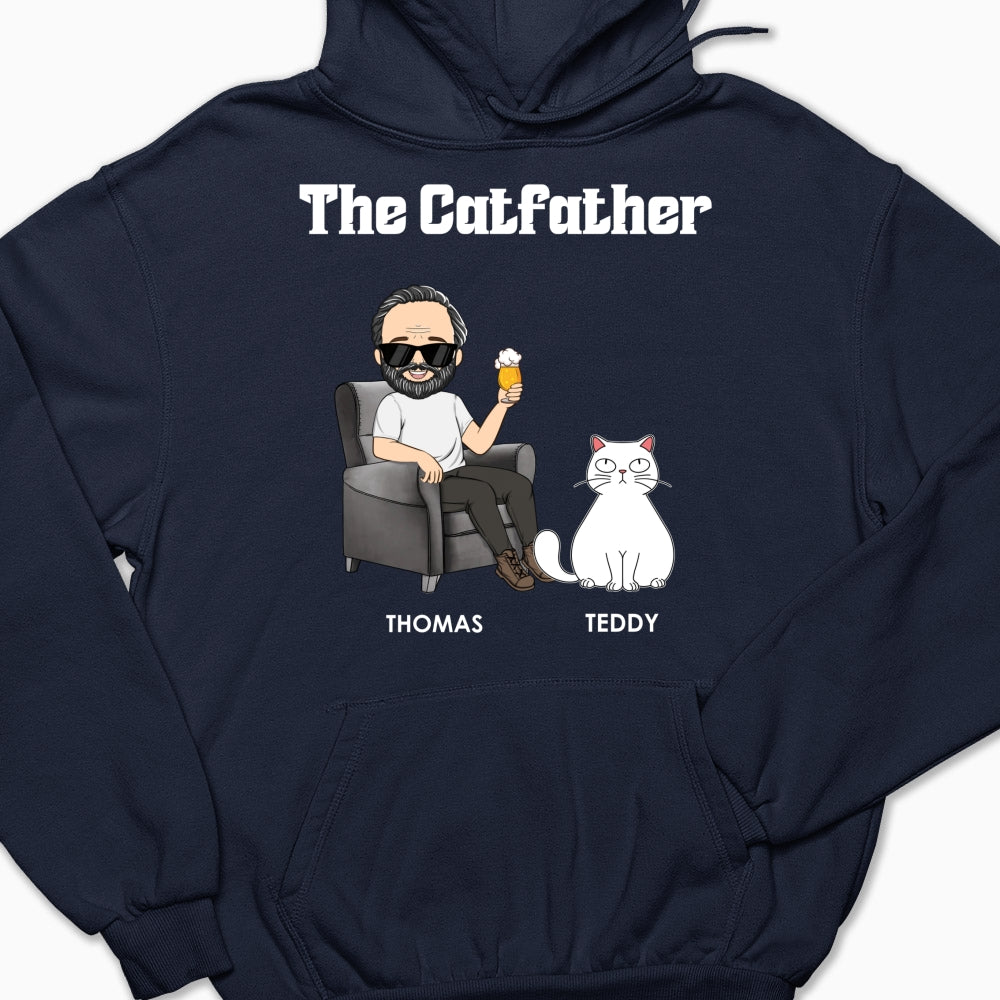 The Catfather - One-of-a-Kind Personalized Custom Hoodie for Pet Lovers