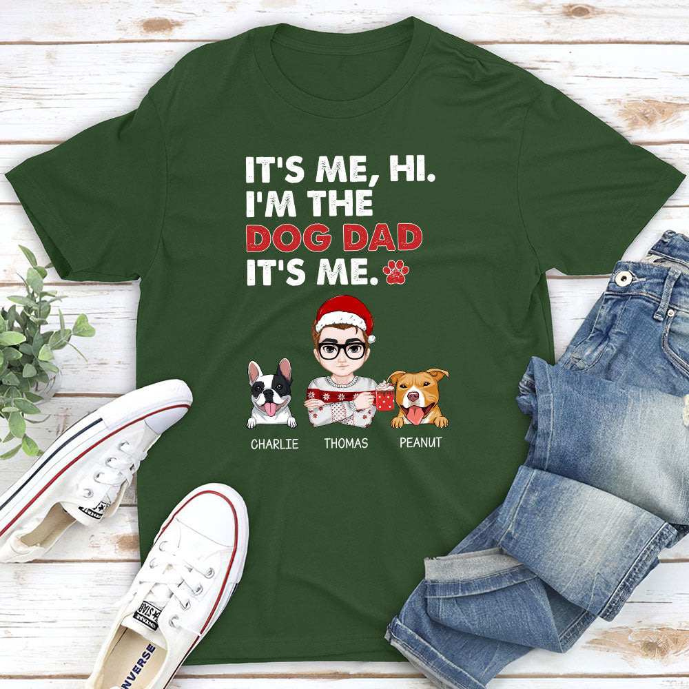 Personalized Custom Unisex 'Dog Mom Says Hi' T-shirt - Ideal Gift for Pet Lovers