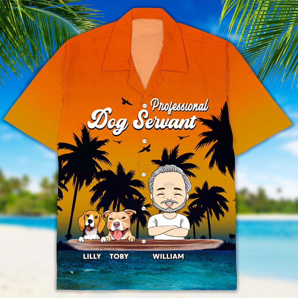 Dog Servant - Exclusive Personalized Custom Hawaiian Shirt for Pet Lovers
