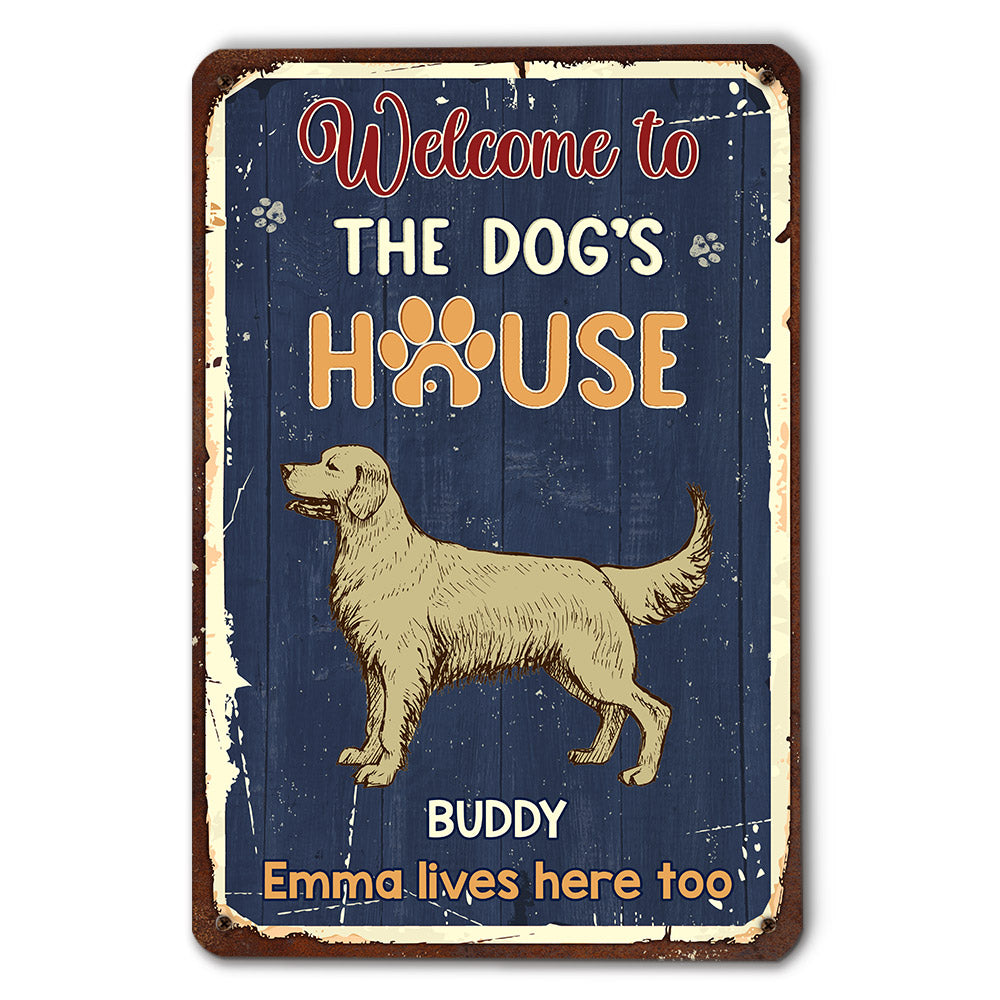 Personalized Custom Metal Sign: A Perfect Home Decor for Dog Lovers