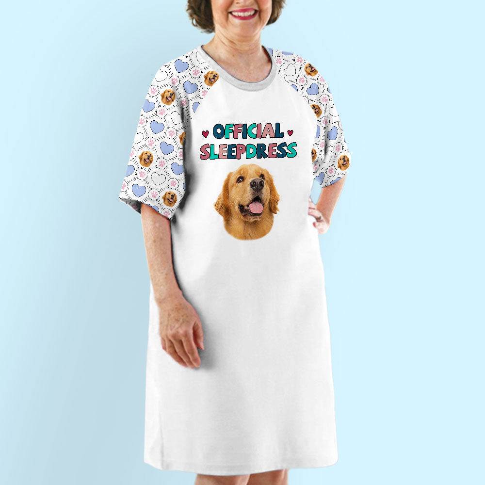Customizable 3/4 Sleeve Official Sleepdress - Personalized for Dog Moms
