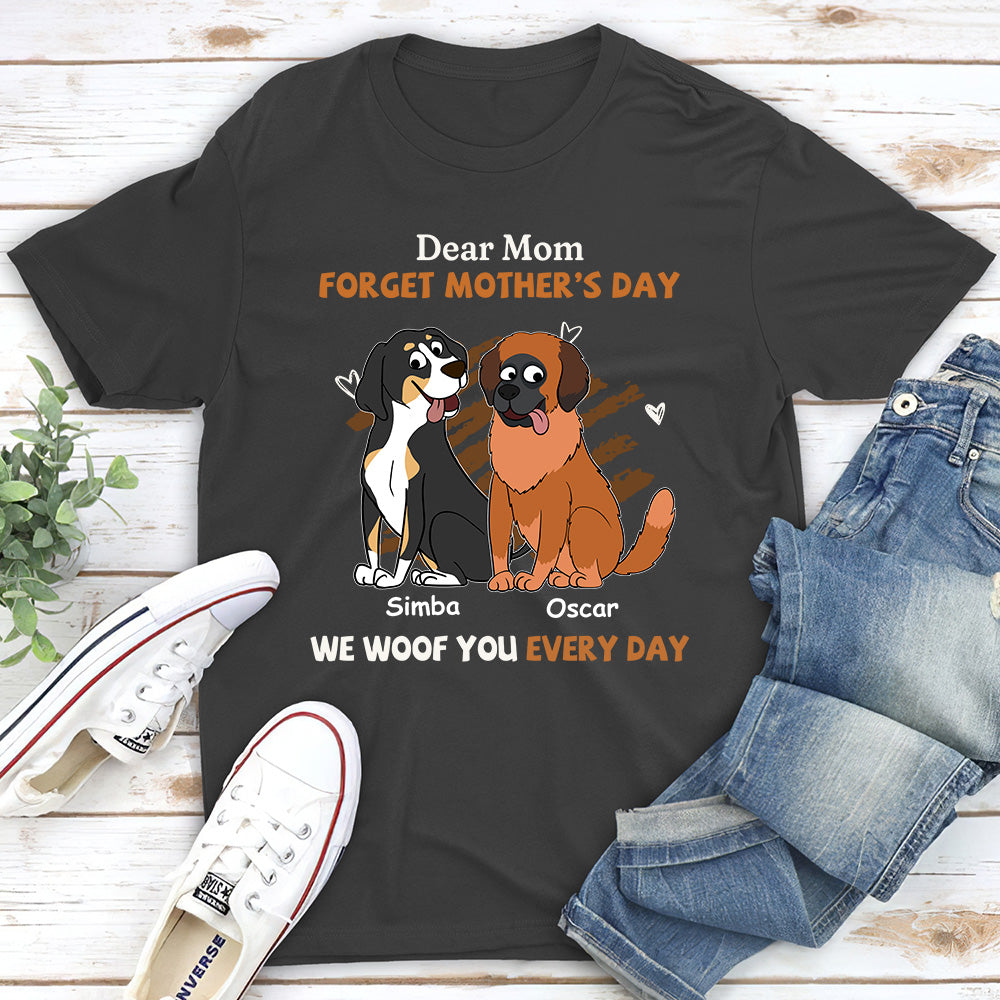 Daily Woof for Mom - Personalized Custom Unisex Pet Lover T-shirt