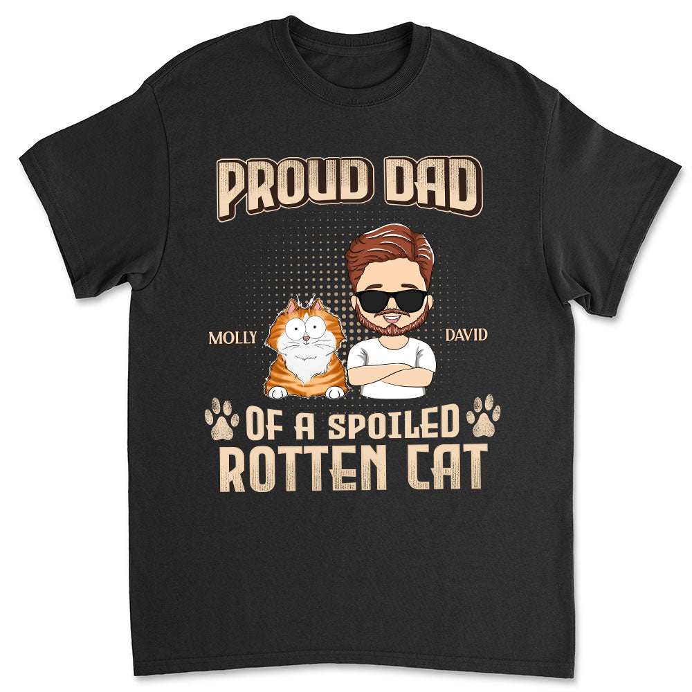 Customizable Unisex T-shirt: Proud Parent of Spoiled Cats