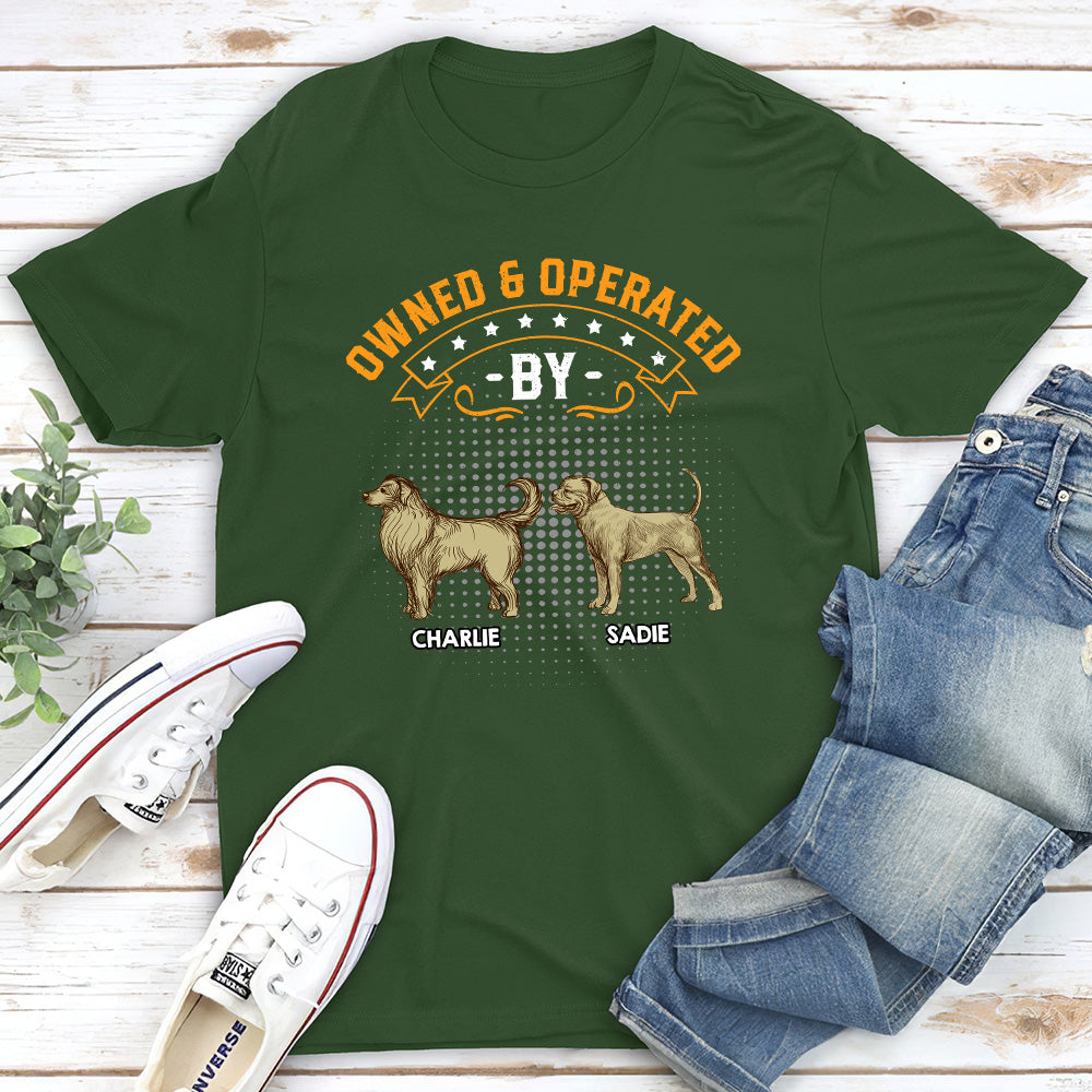 Personalized Unisex 'Owned By' T - shirt: Ideal Gift for Pet Lovers