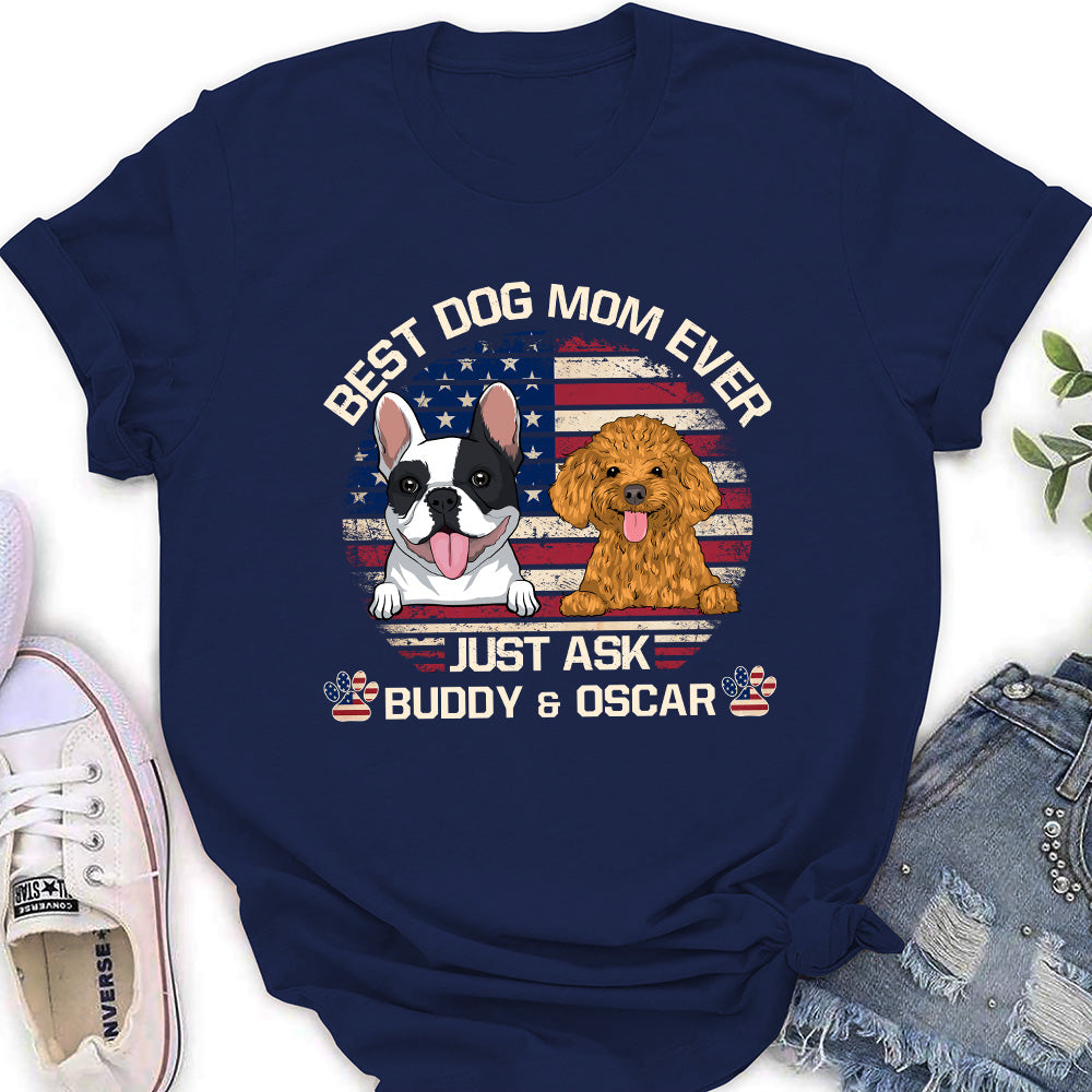American Best Mom/Dad - Customizable Personalized Women's T - shirt for Pet Lovers