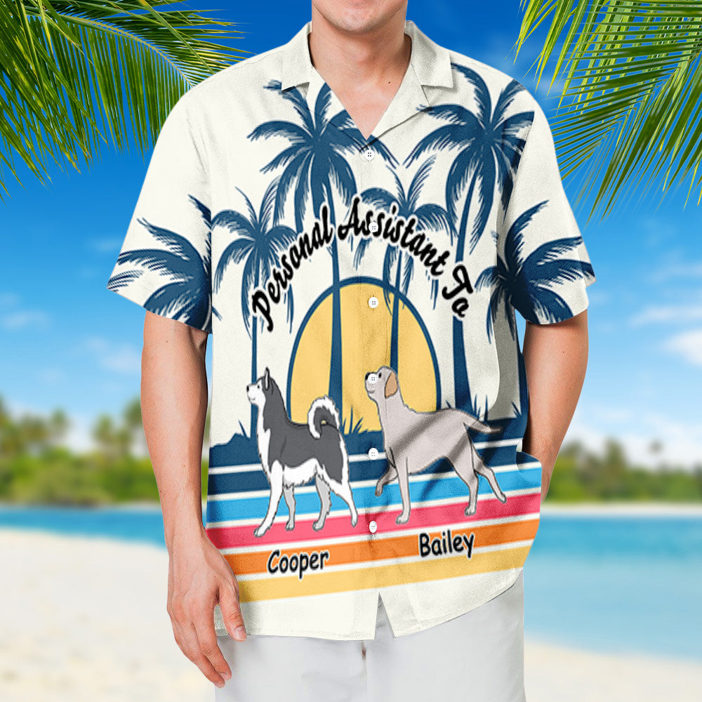 Customizable Dog Personal Assistant Hawaiian Shirt - Perfect Gift for Pet Lovers