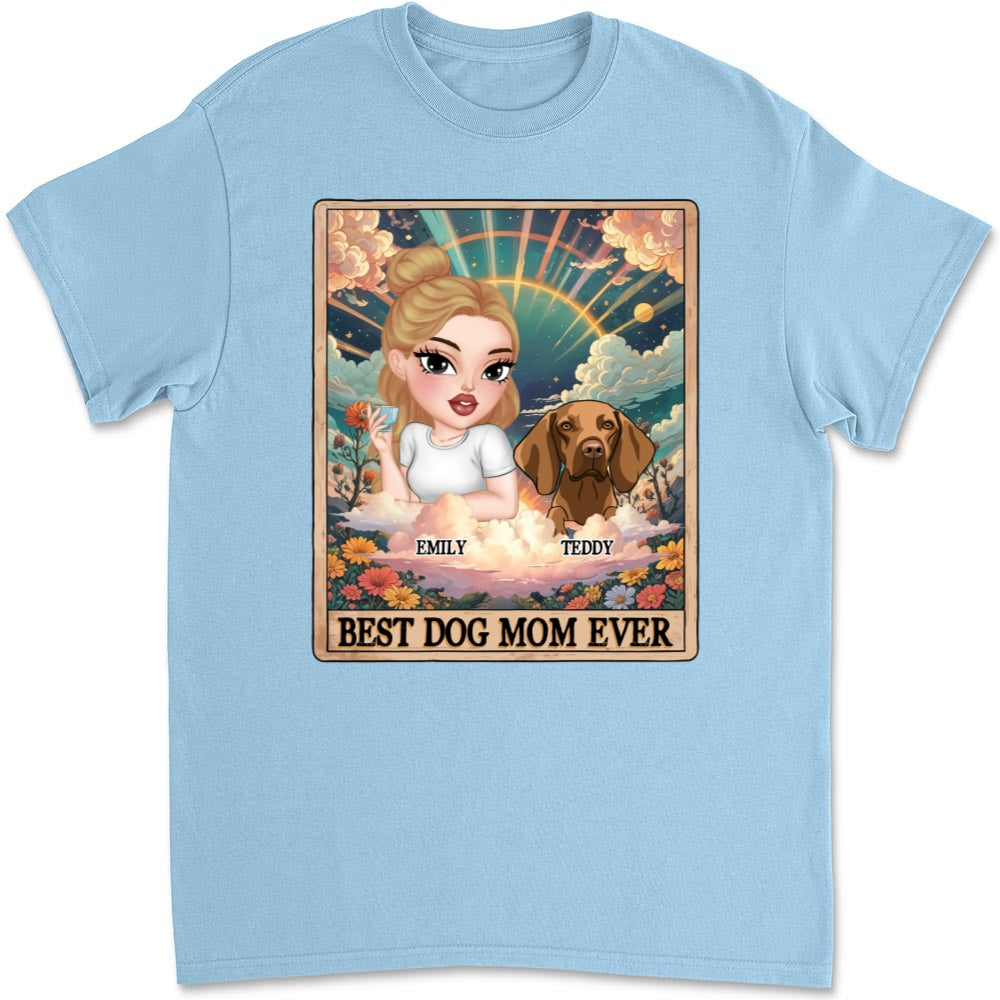 Tarot Dog Mom Personalized Custom Unisex T - shirt: Ideal Gift for Pet Lovers