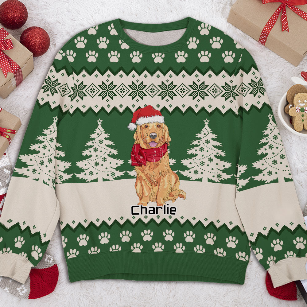 Dog Forest - Customizable All-Over-Print Personalized Sweatshirt for Dog Lovers