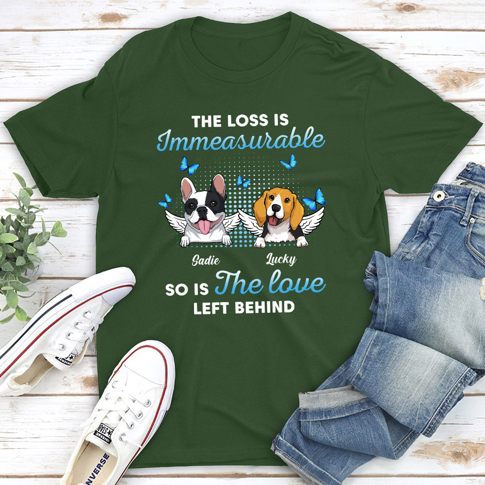 Immeasurable Loss - Customizable Unisex Pet Lover T-shirt