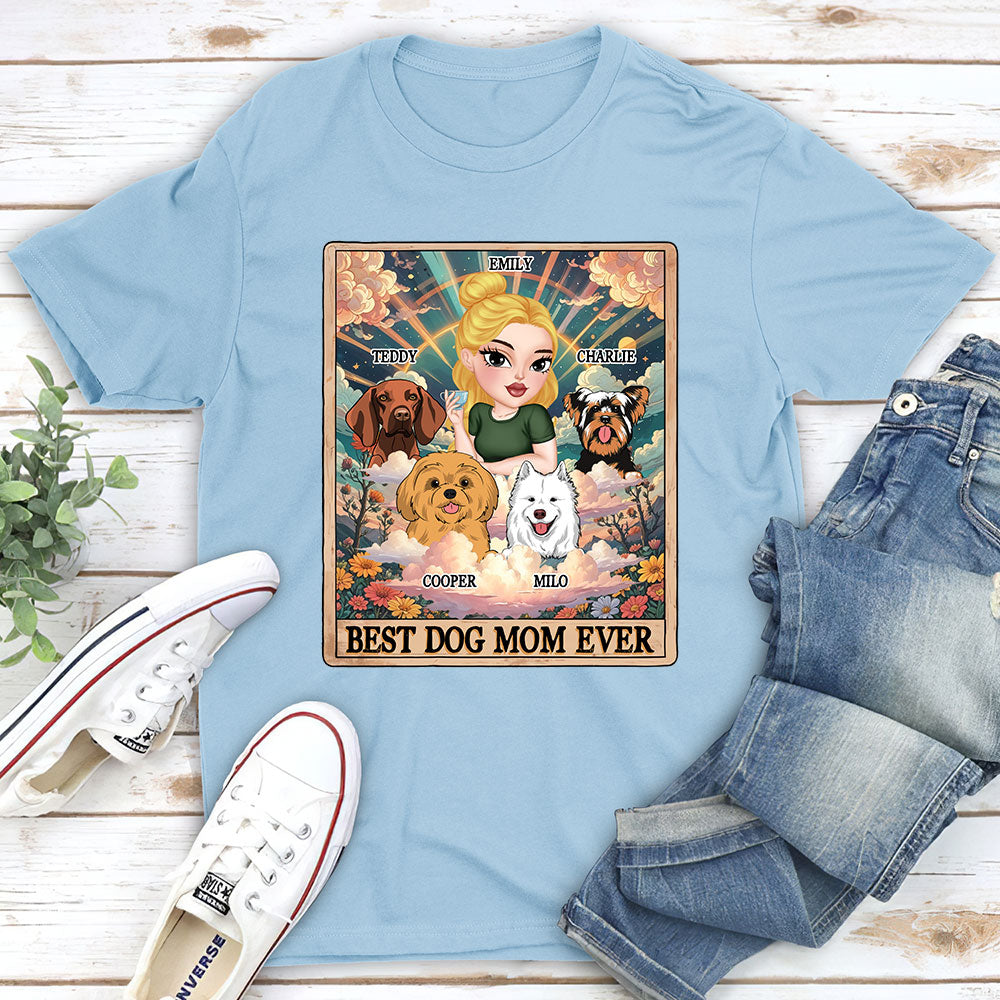 Tarot Dog Mom Personalized Custom Unisex T - shirt: Ideal Gift for Pet Lovers