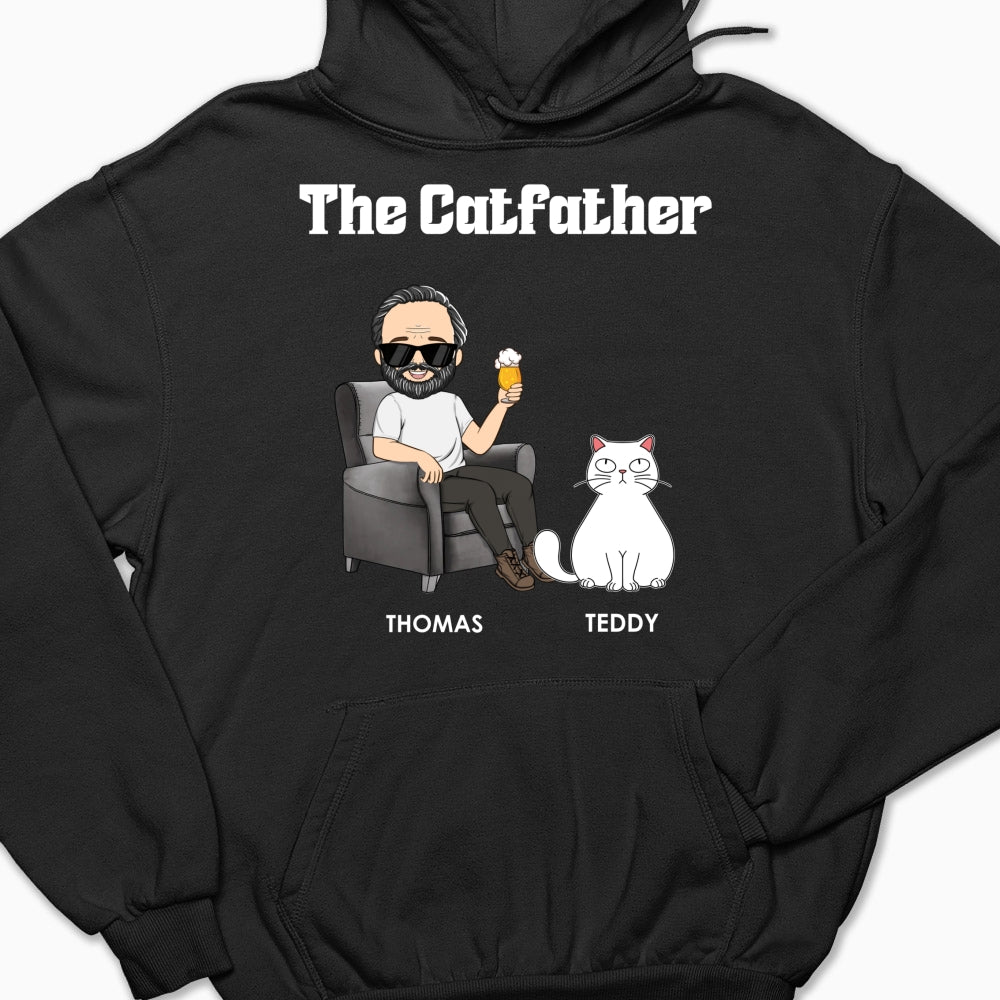 The Catfather - One-of-a-Kind Personalized Custom Hoodie for Pet Lovers