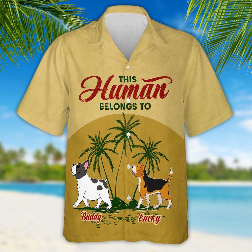 Customizable Pet - Themed Hawaiian Shirt for Dog Lovers