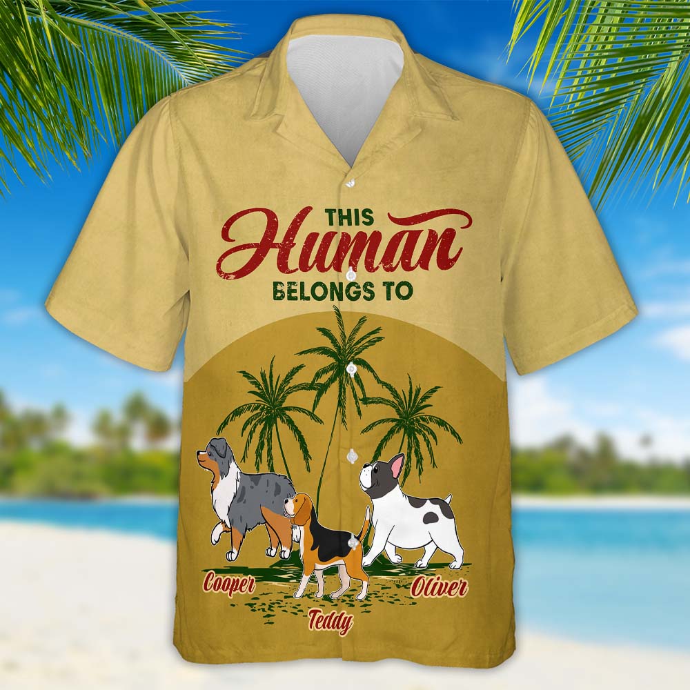 Customizable Pet - Themed Hawaiian Shirt for Dog Lovers