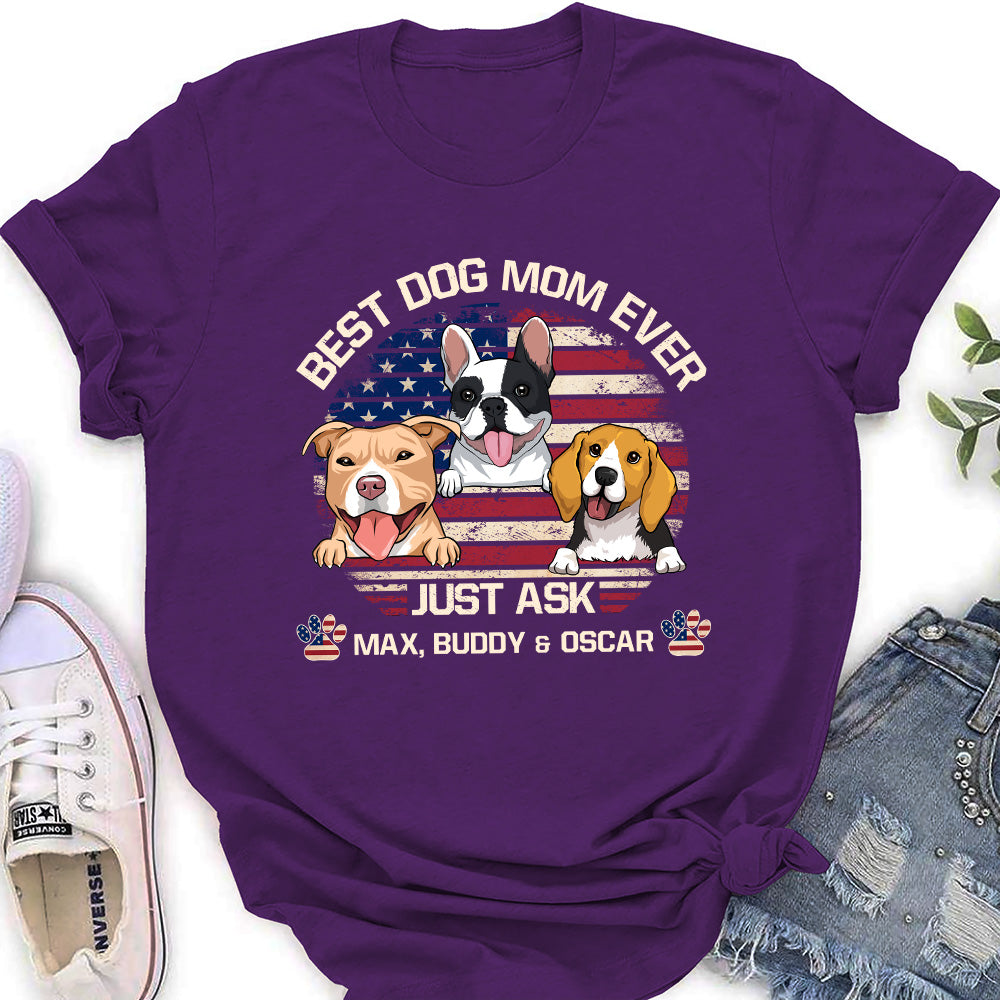 American Best Mom/Dad - Customizable Personalized Women's T - shirt for Pet Lovers