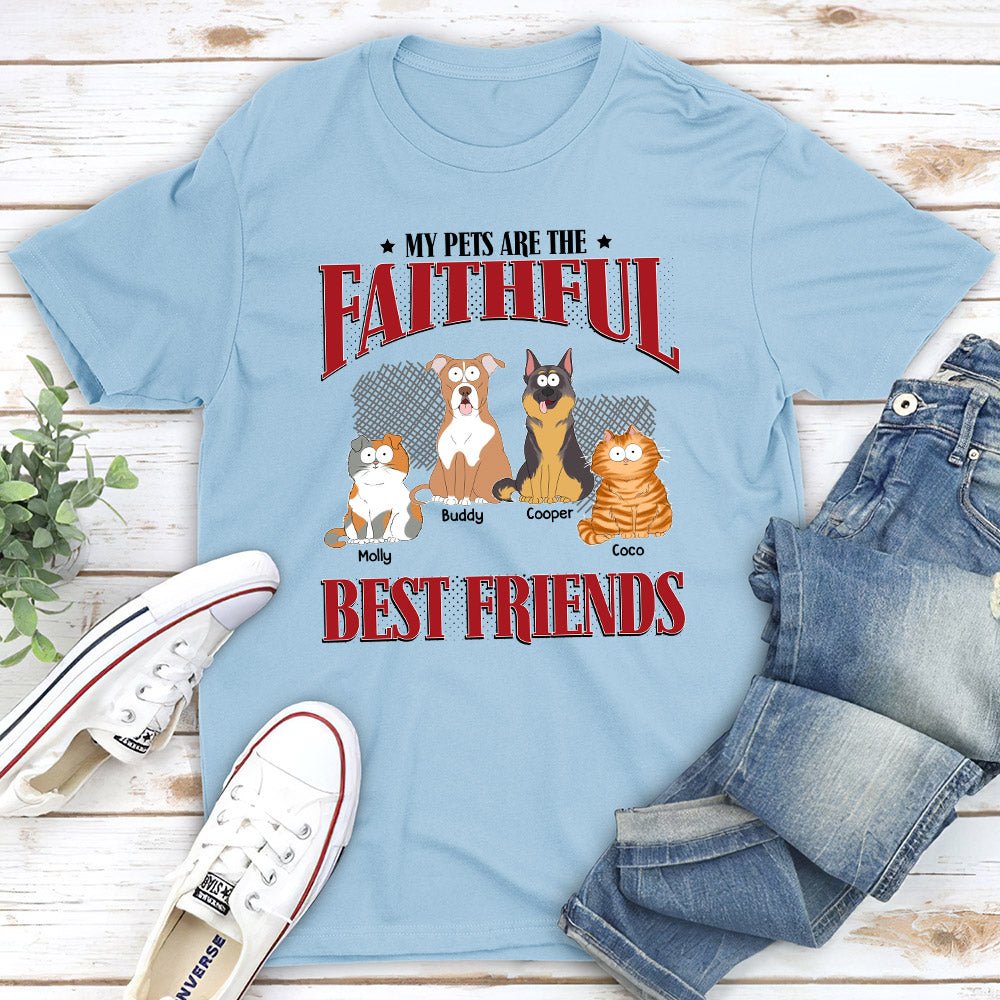 Faithful Friend - Customizable Unisex Personalized Pet Lover T-shirt