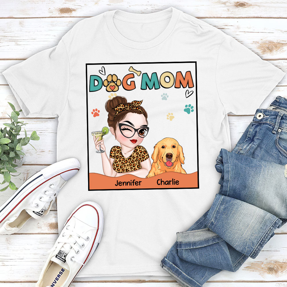 Adorable Dog Mom - Customizable Unisex Personalized T-shirt