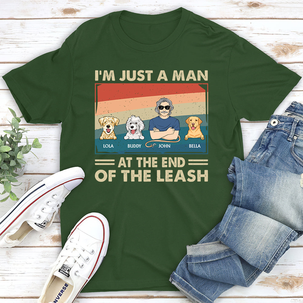 Dog Dad Personalized Unisex Custom Leash T-shirt - Ideal Gift for Pet Lovers