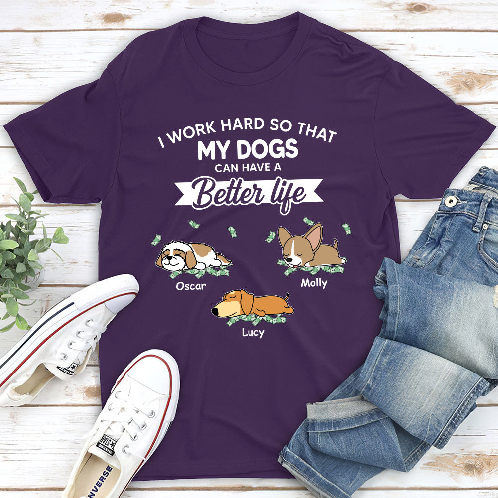 Personalized Unisex 'Work Hard For My Baby' T-shirt - Ideal Gift for Pet Lovers