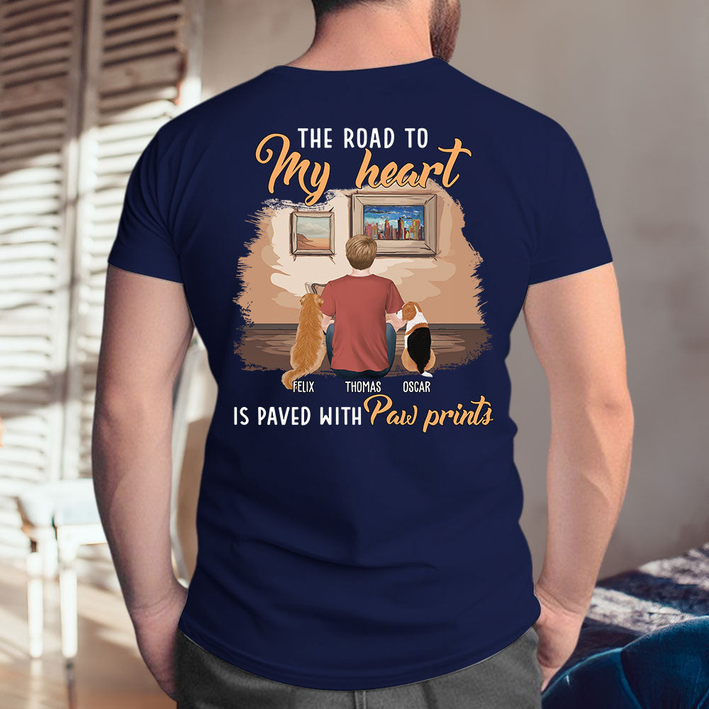 Personalized My Paw Prints Unisex T - shirt: Ideal Gift for Pet Lovers