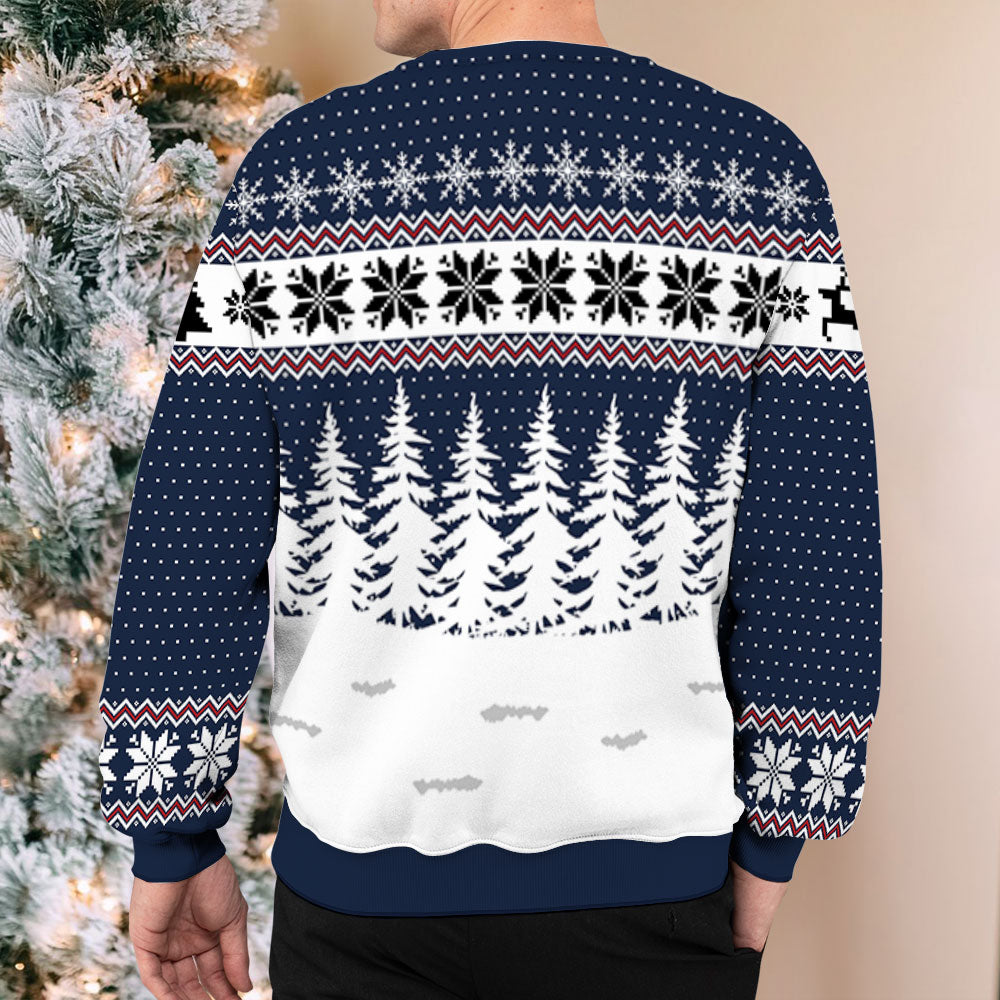 Personalized Forest Scene Dog & Cat All-Over-Print Sweatshirt - Ideal Gift for Pet Lovers