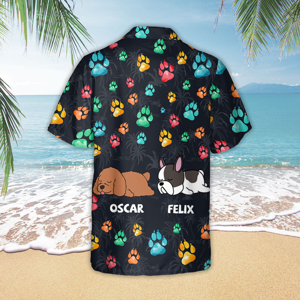 Colorful Paws - Exclusive Personalized Custom Hawaiian Shirt for Pet Lovers